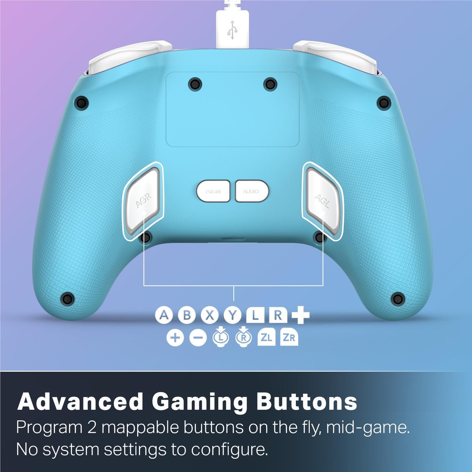 PowerA Advanced Wired Controller with hall effect modules for Nintendo Switch 2 (Mushroom Kingdom)