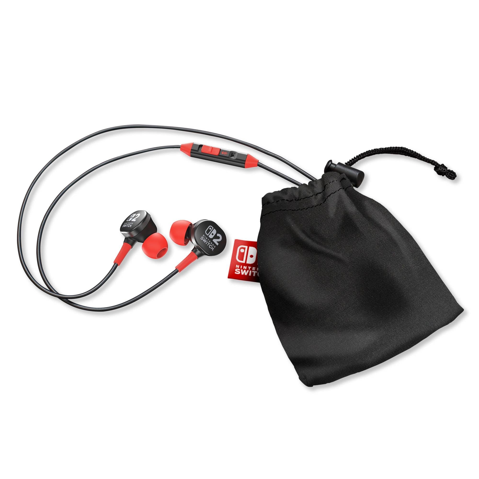 PowerA Wired Earbuds with 3.5mm port for Nintendo Switch 2 (Black)