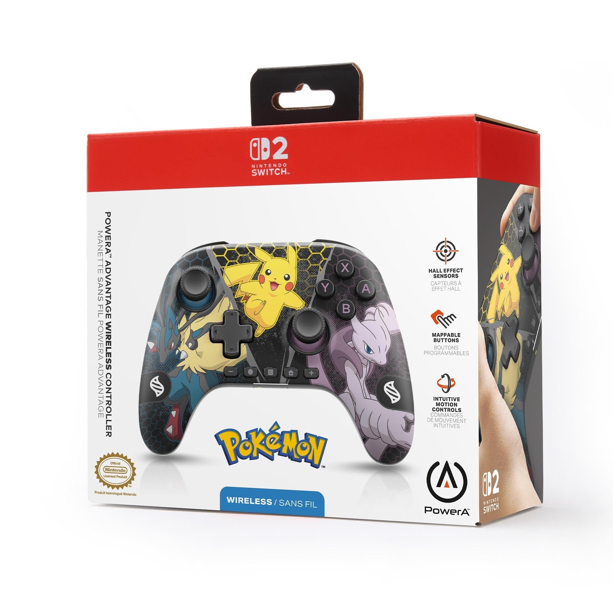 PowerA Advantage Wireless Controller with Hall Effect for Nintendo Switch 2 (Pokémon Mega Evolution)